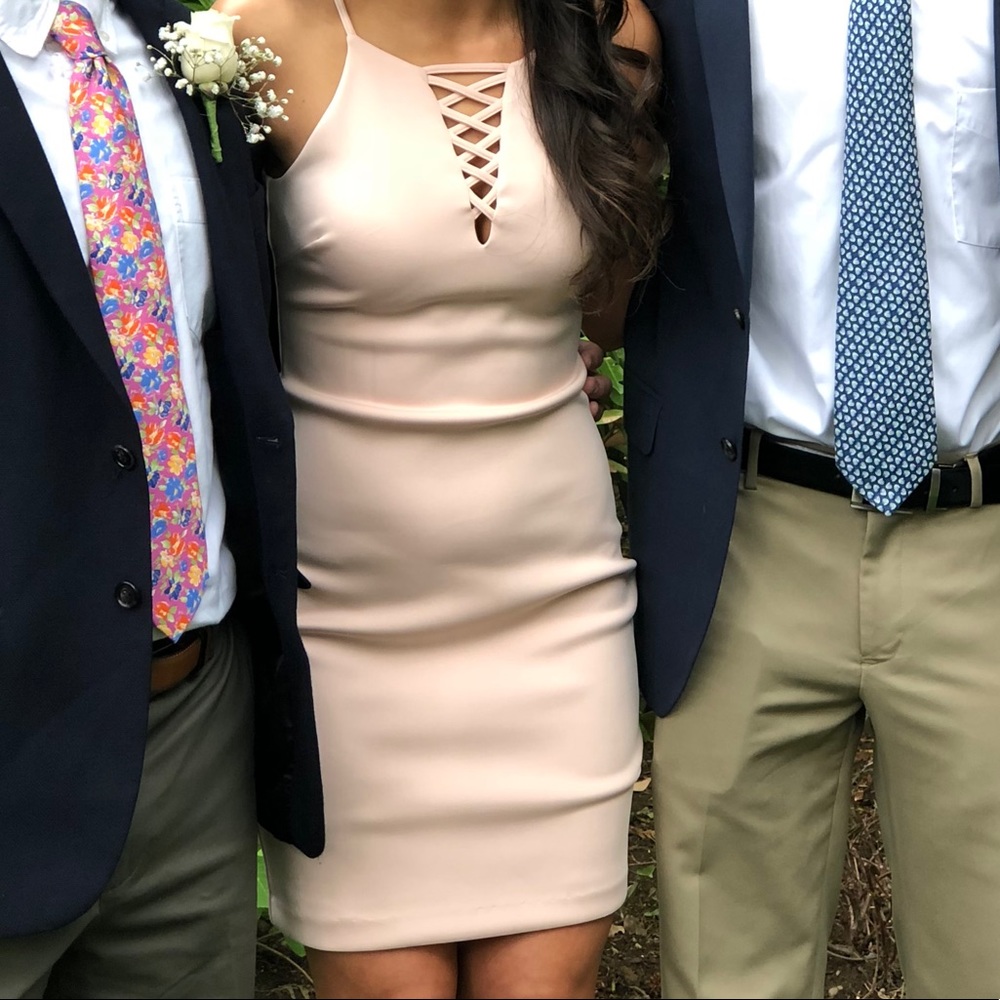 Pink cocktail dress